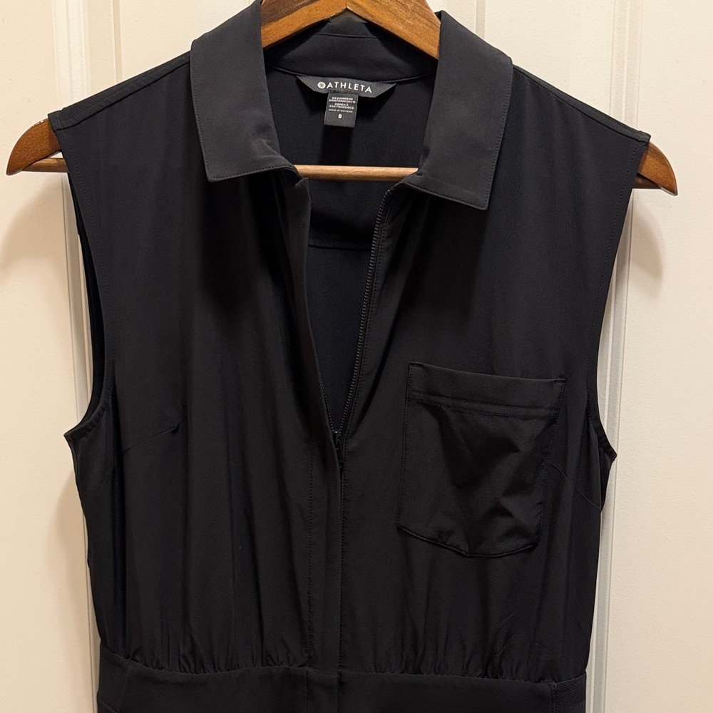 Black Sleeveless Jumpsuit - Picture 3 of 5